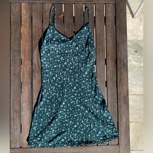 PacSun Mini Green Floral Dress